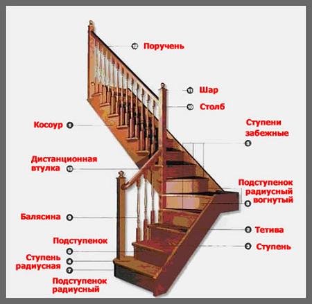 Элементы лестниц Главные характеристики особенности использования 